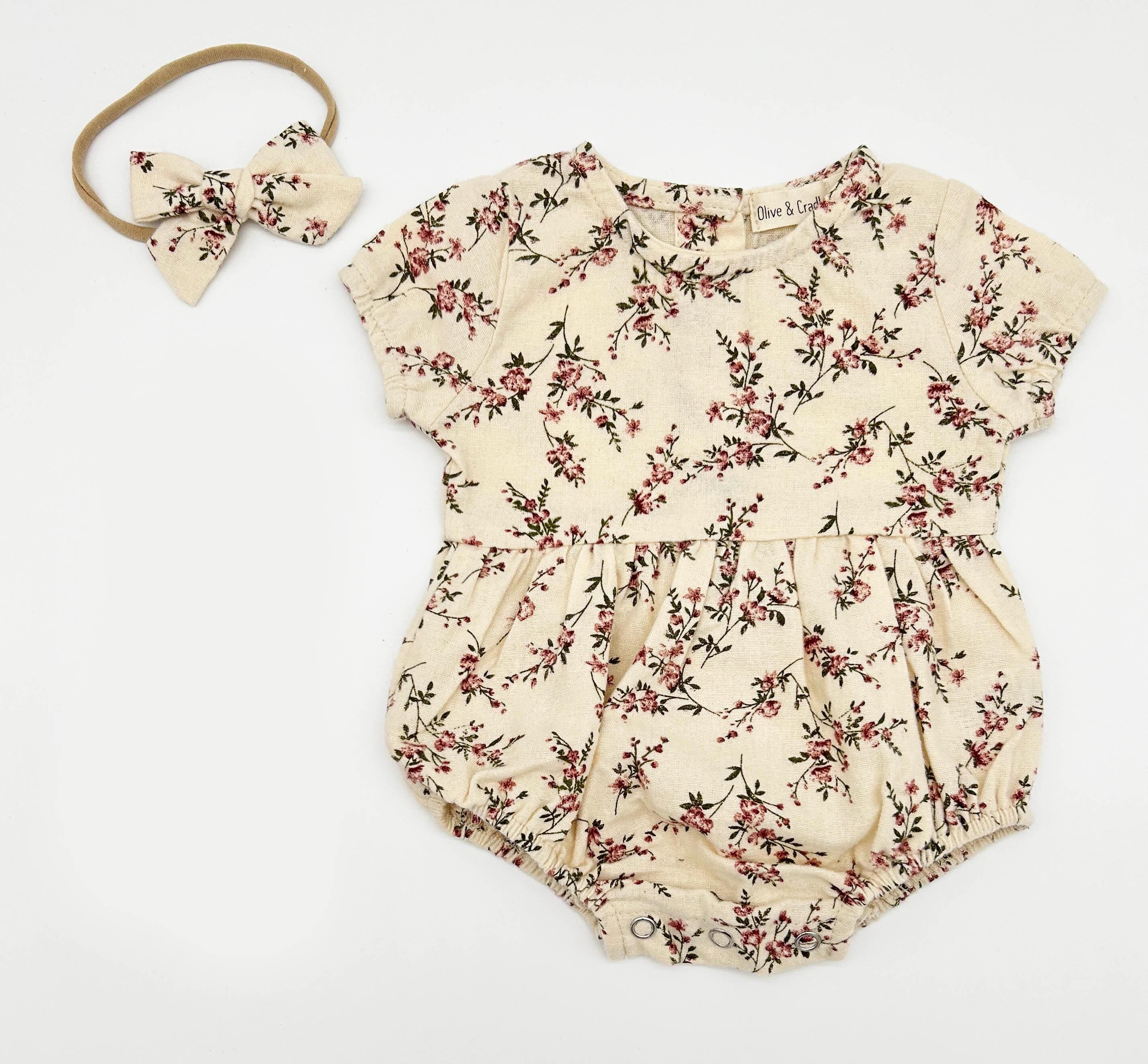 Anessa Romper Set – Olive and Cradle
