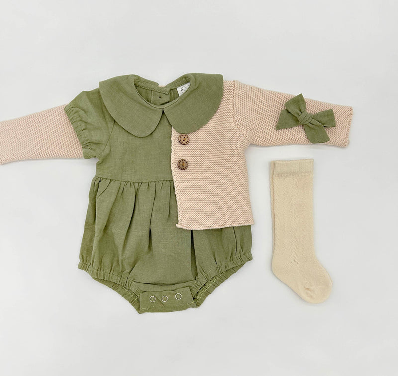 Sage Allie Romper Set