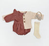 Victorian Pink Gabriella Romper Set