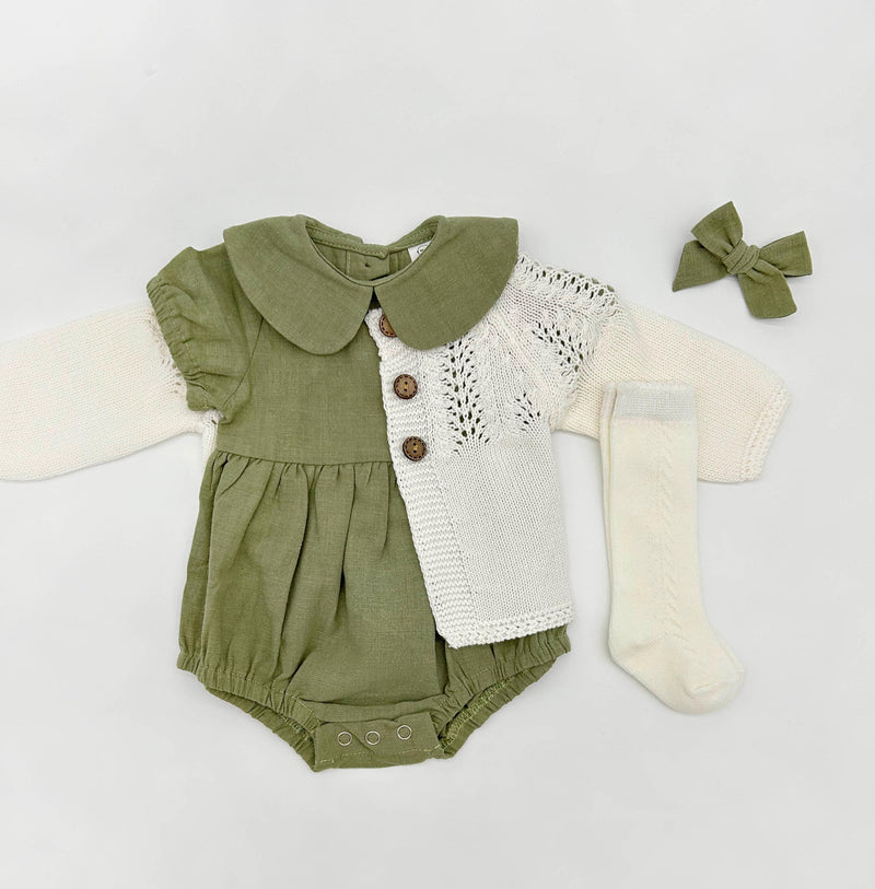 Sage Allie Romper Set