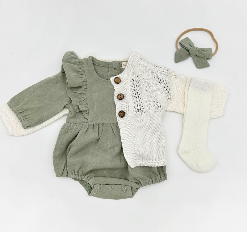 Mint Gabriella Romper Set