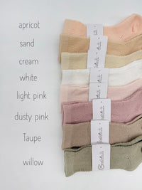 Jasmine Lace Cotton Socks