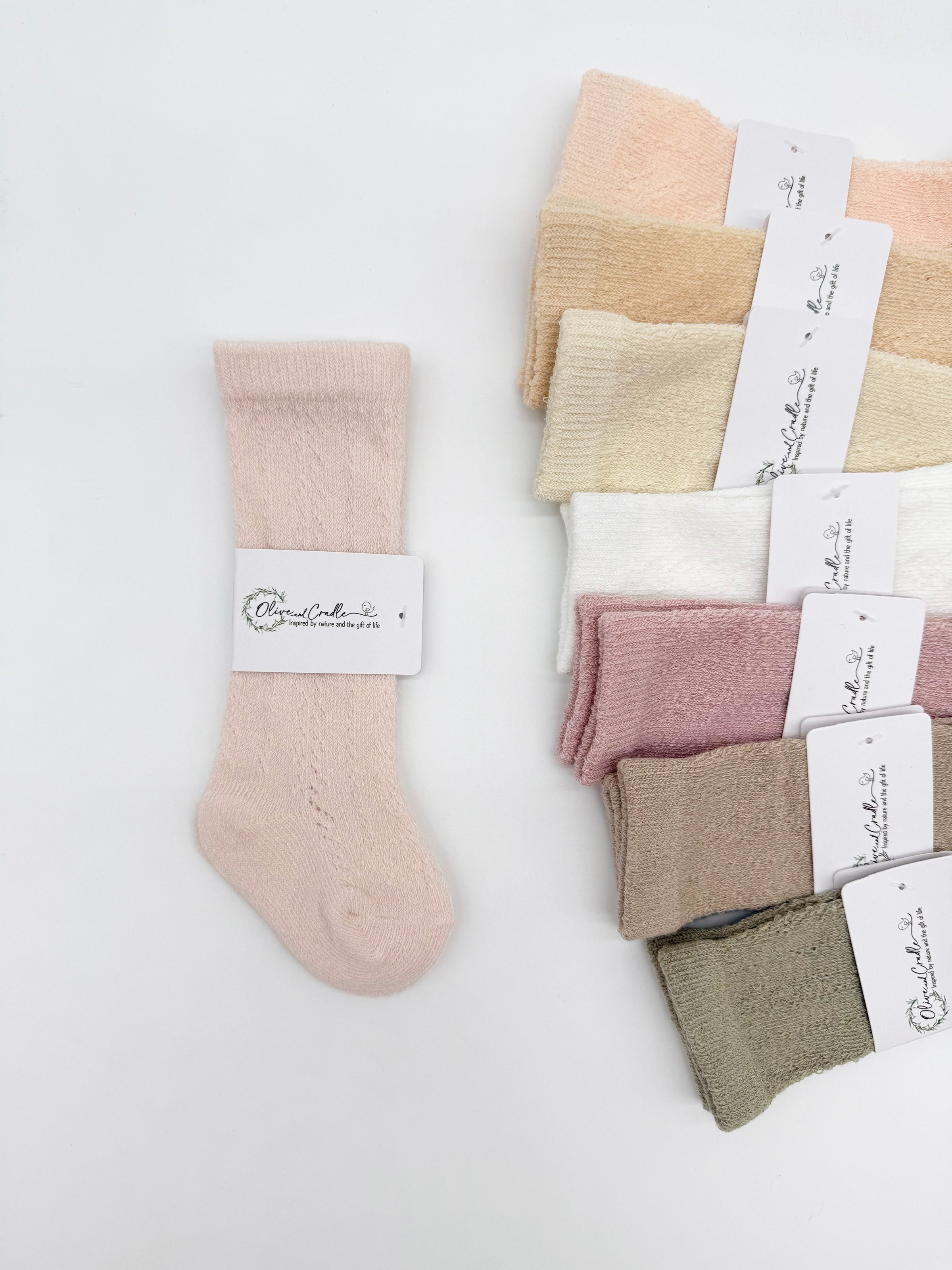 Jasmine Lace Cotton Socks