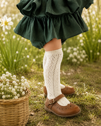 Jasmine Lace Cotton Socks