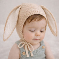 Knitted Bunny Bonnet