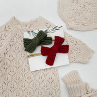 Knit Hair Bows