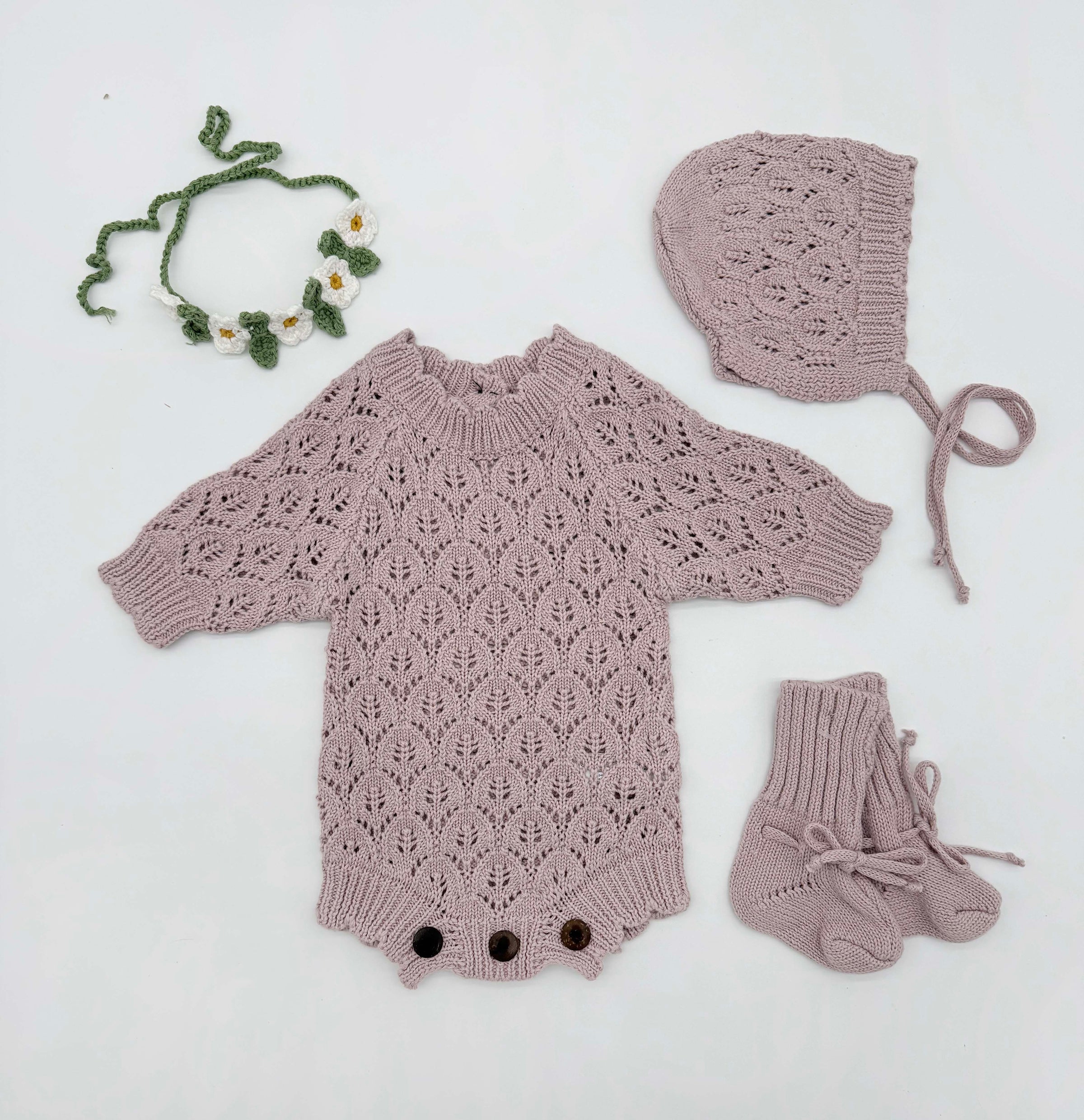 Lacy Easter Lilac Romper