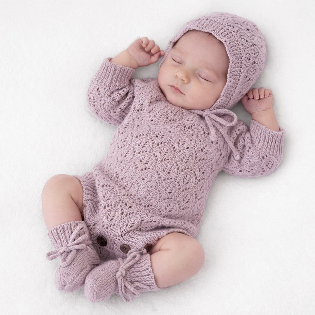 Lacy Easter Lilac Romper