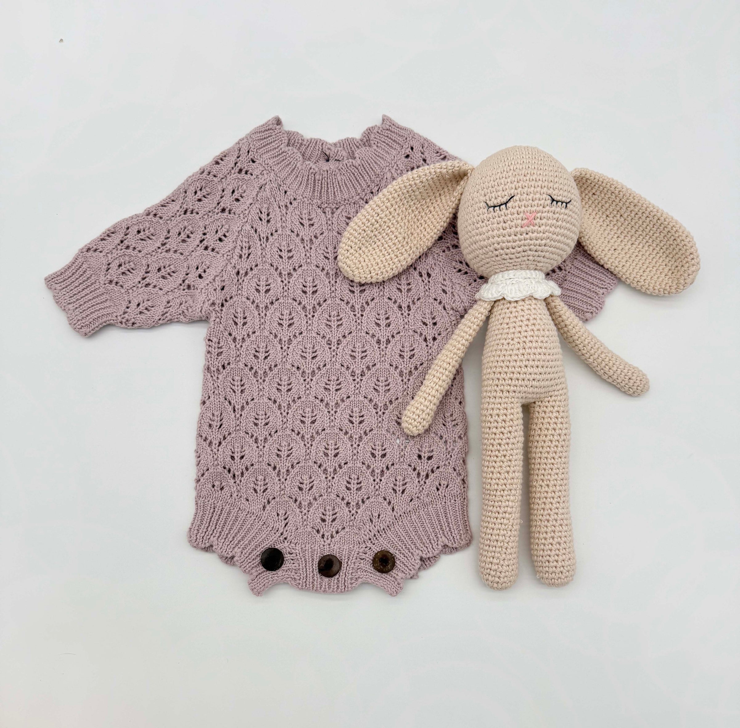 Lacy Easter Lilac Romper