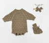Leaf Lace Knit Baby Romper Set | LACY willow