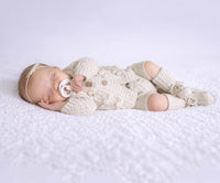Hand knitted Pom Matalyn Set Oats