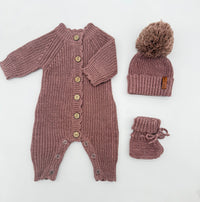 Meka Heathered Plum Jumper Set