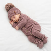 Meka Heathered Plum Jumper Set