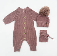 Meka Heathered Plum Jumper Set