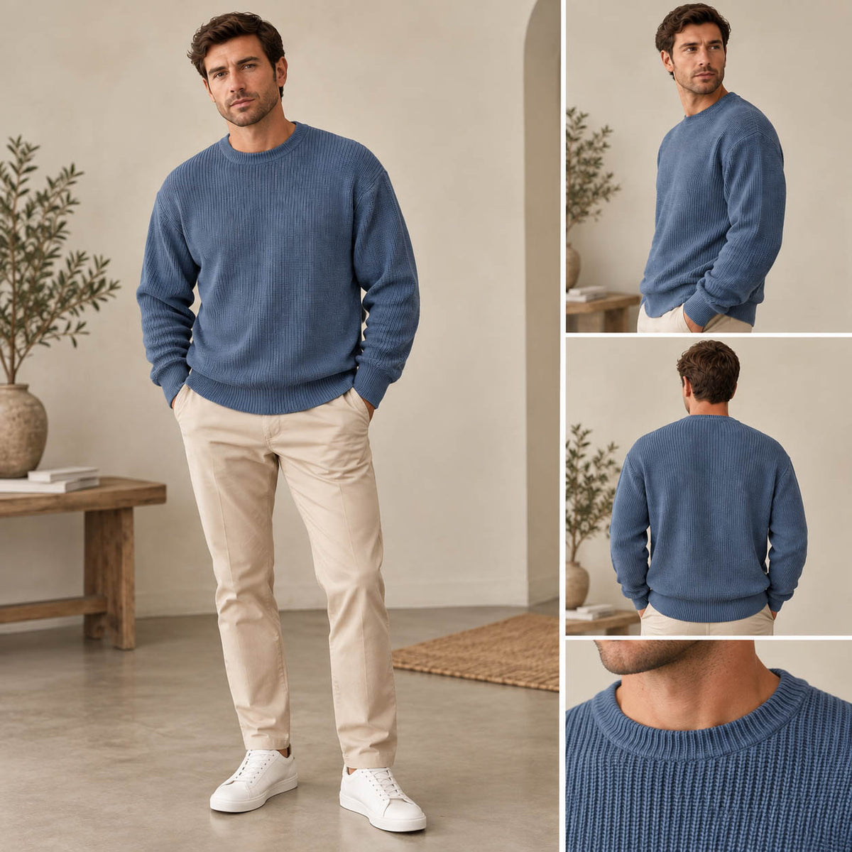 Everett Men’s Ribbed Knit Sweater