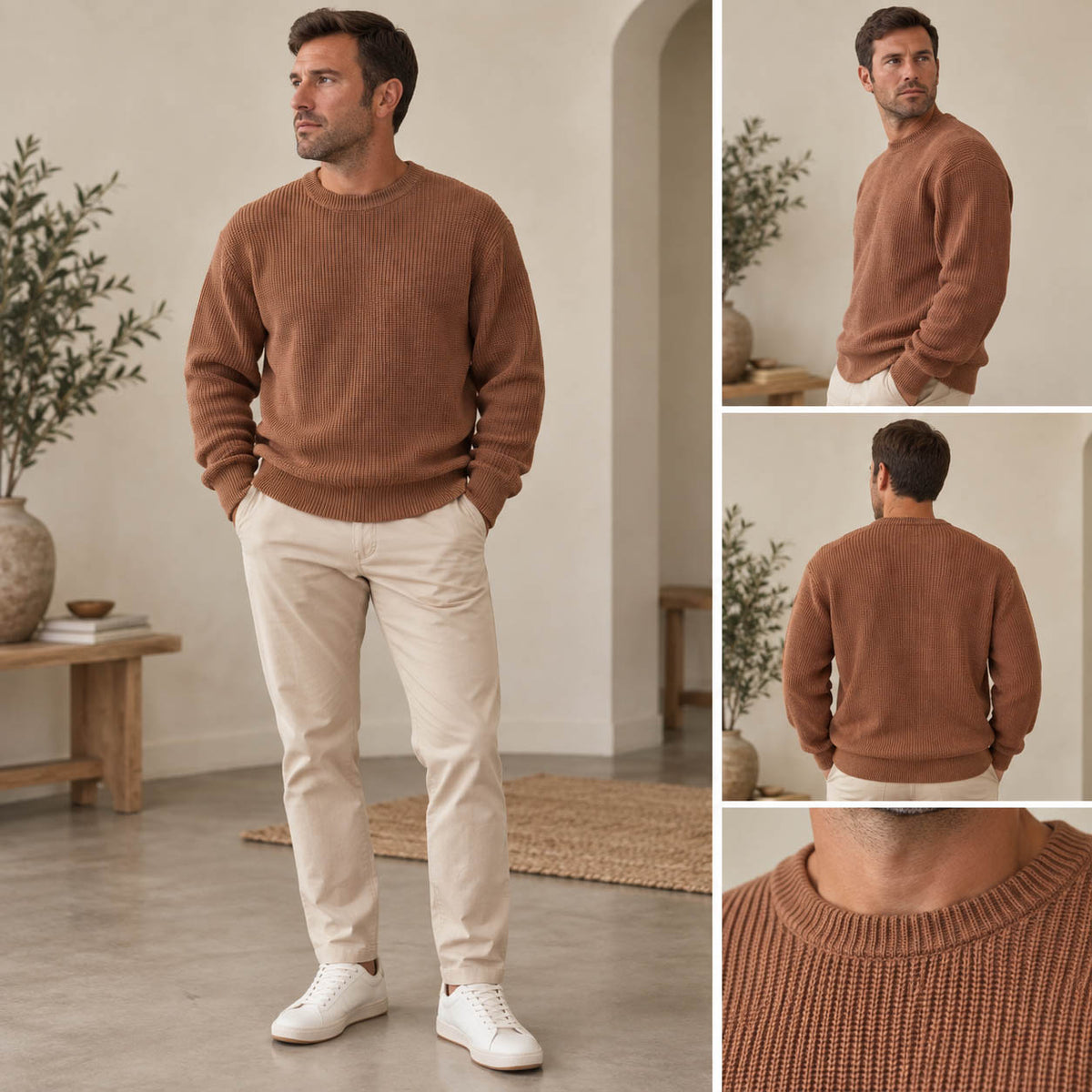 Everett Men’s Ribbed Knit Sweater