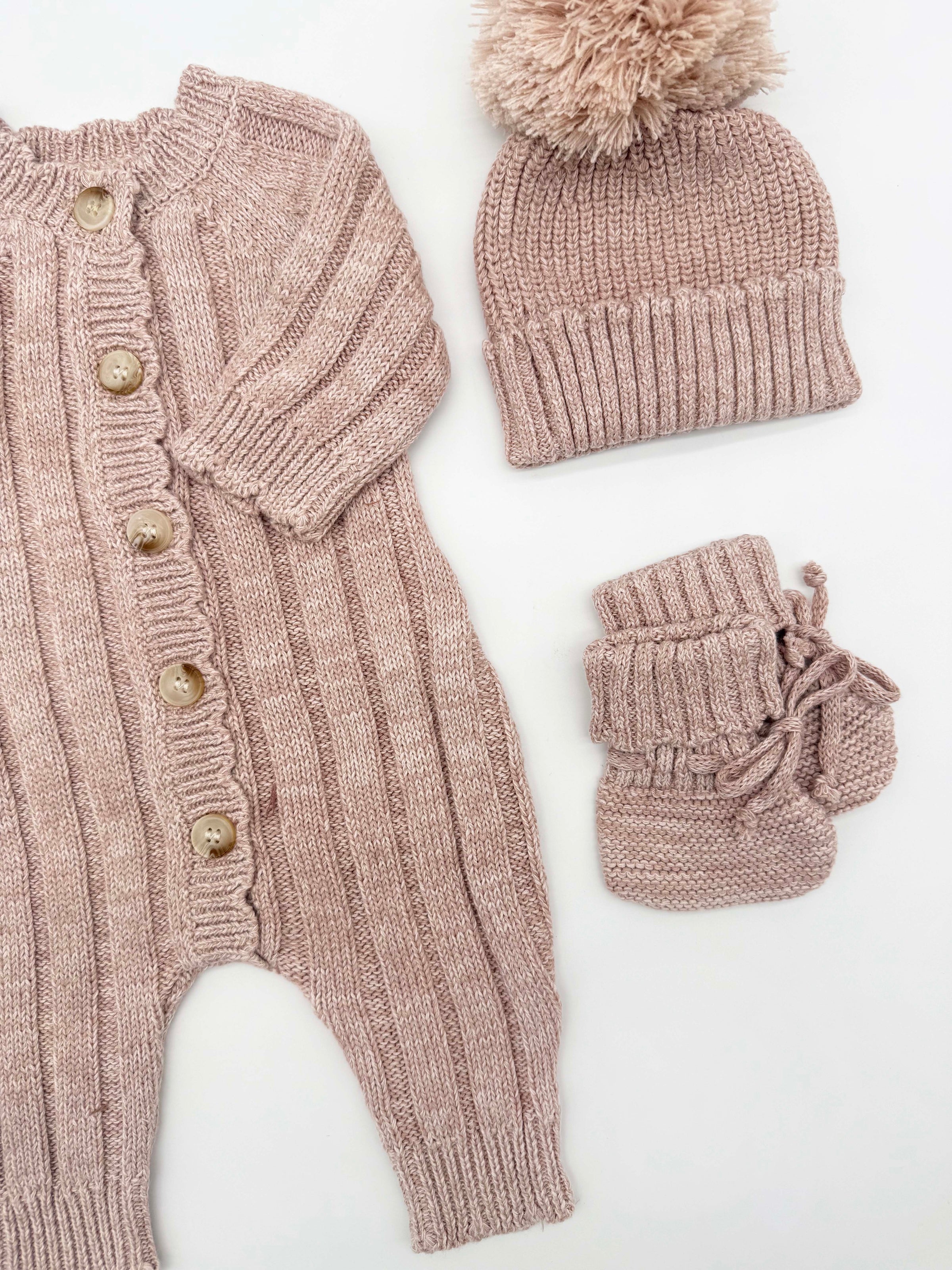 Knitted 3-Piece Baby Girl Set | Mila Berry