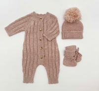 Knitted 3-Piece Baby Girl Set | Mila Berry