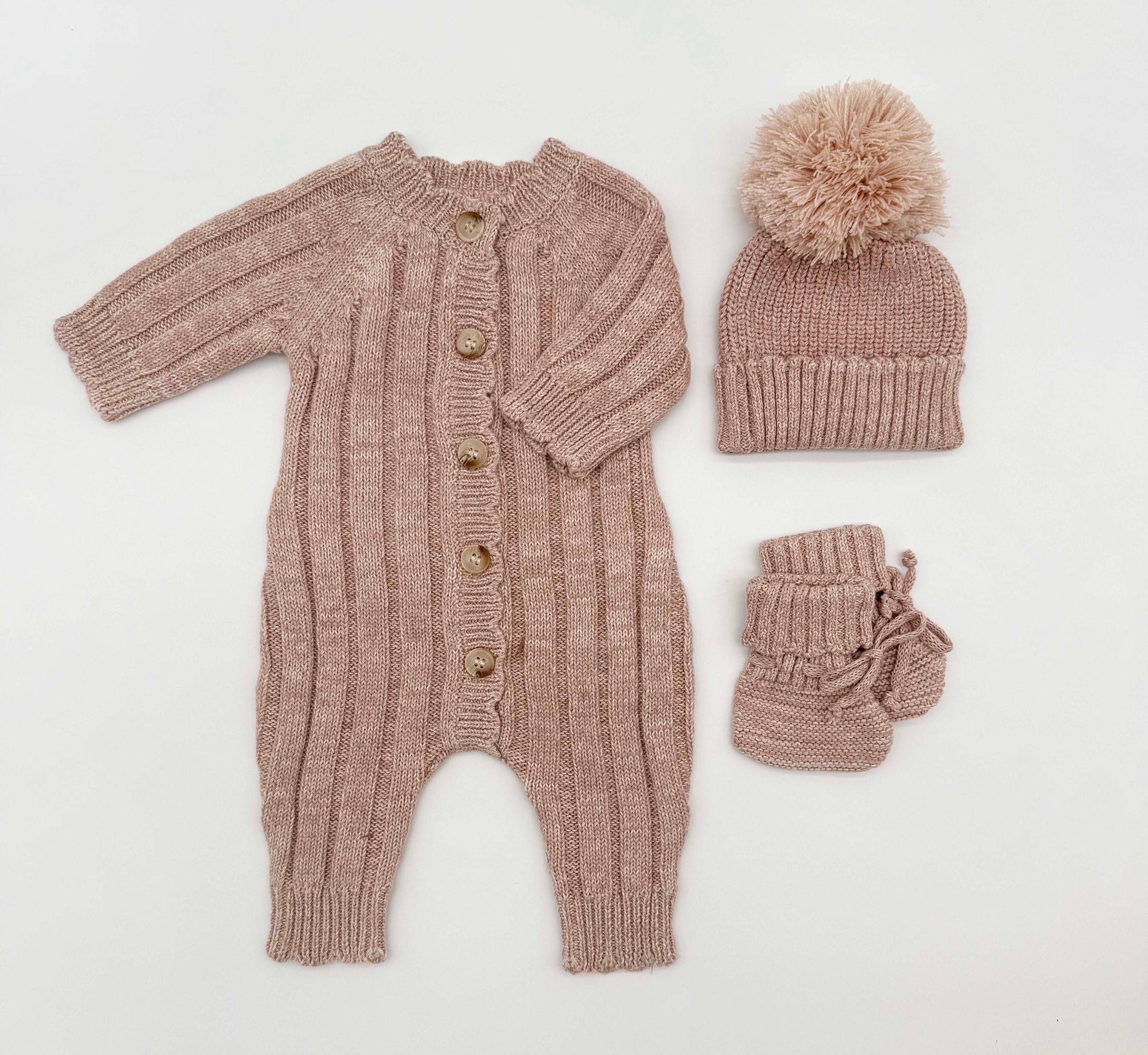 Knitted 3-Piece Baby Girl Set | Mila Berry