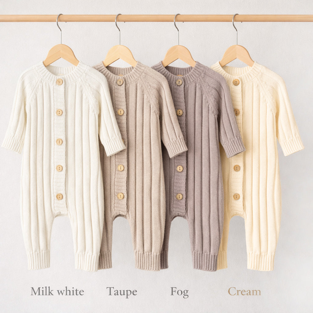 Milo Cotton Knit Jumpsuit 3pc SET |  FOG