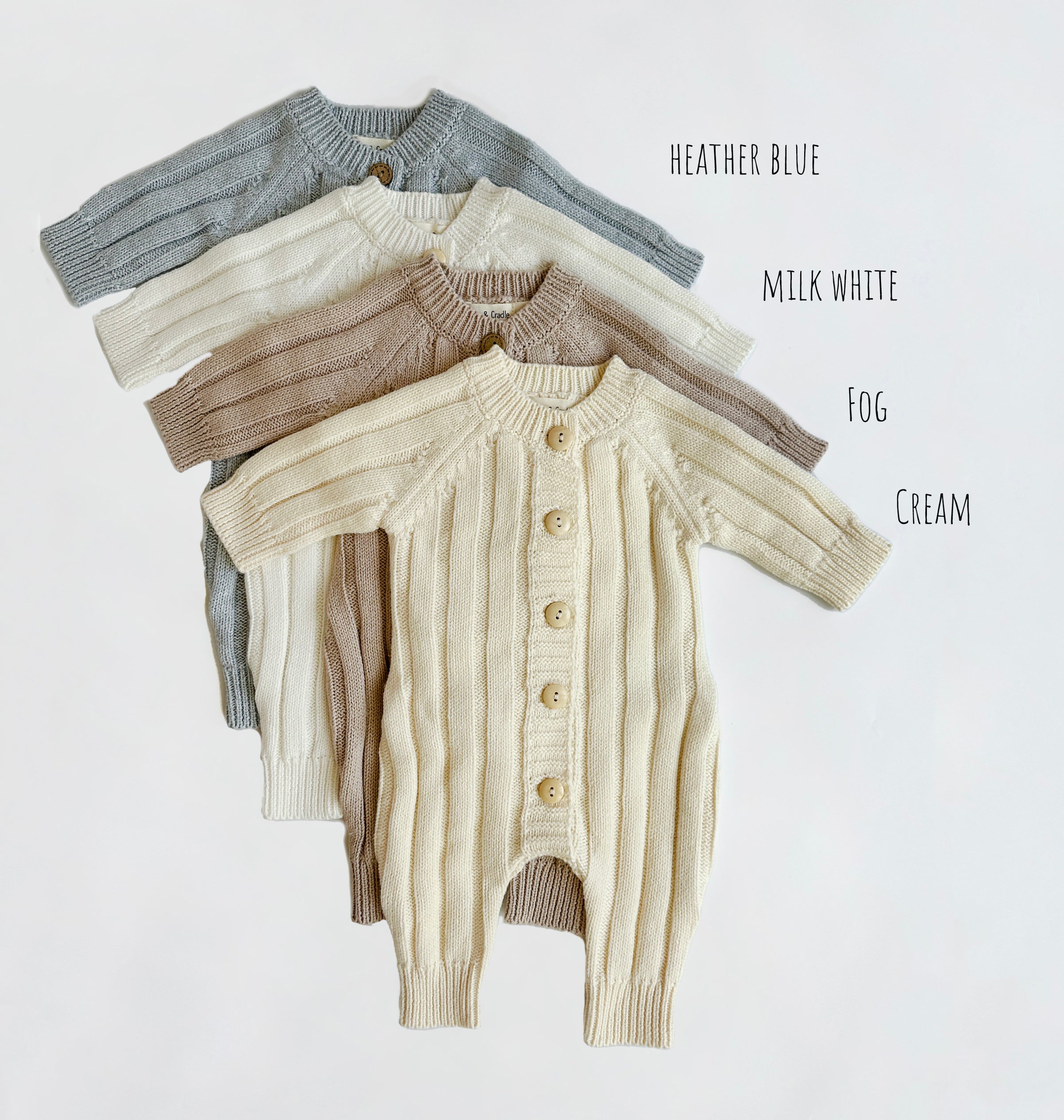 Milo Cotton Knit Jumpsuit 3pc SET |  FOG