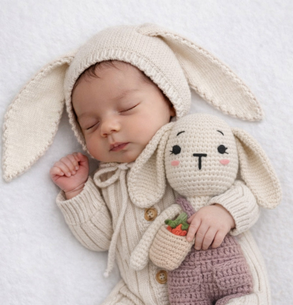 Knitted Henry Bunny Bonnet