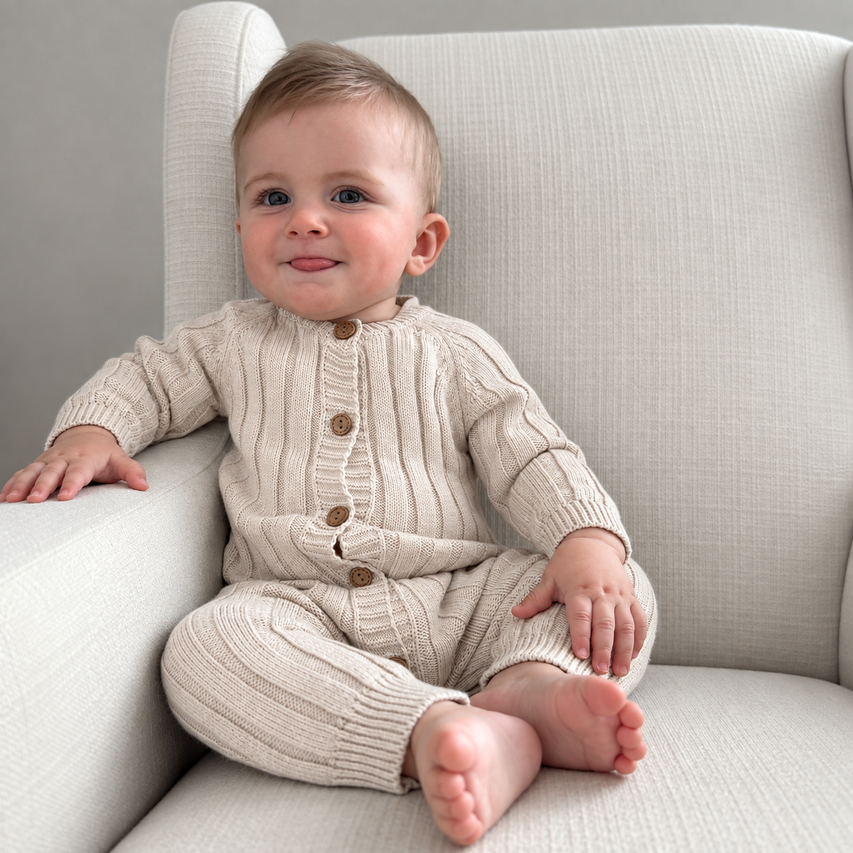 Oatmilk Milo Knited Set