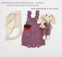 Easter Romper 3pc set | Violet White