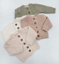 Cotton Knitted baby kids | Sophia Cardigan