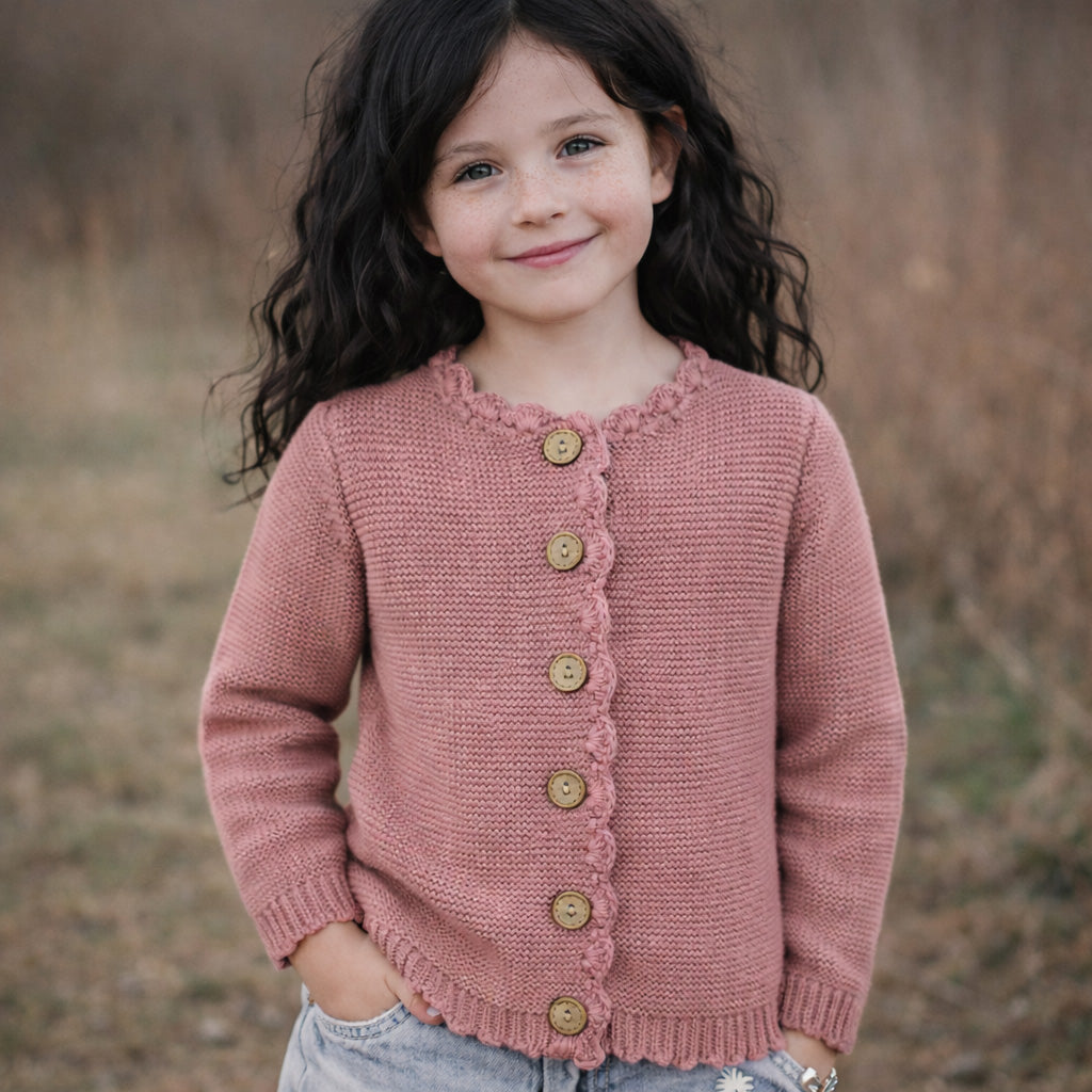 Cotton Knitted baby kids | Sophia Cardigan