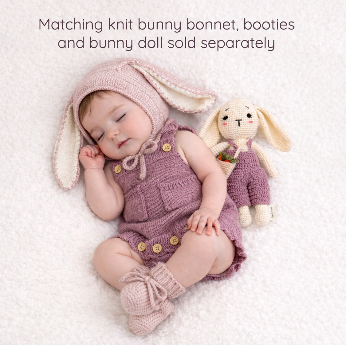 Easter Romper 3pc set | Violet White