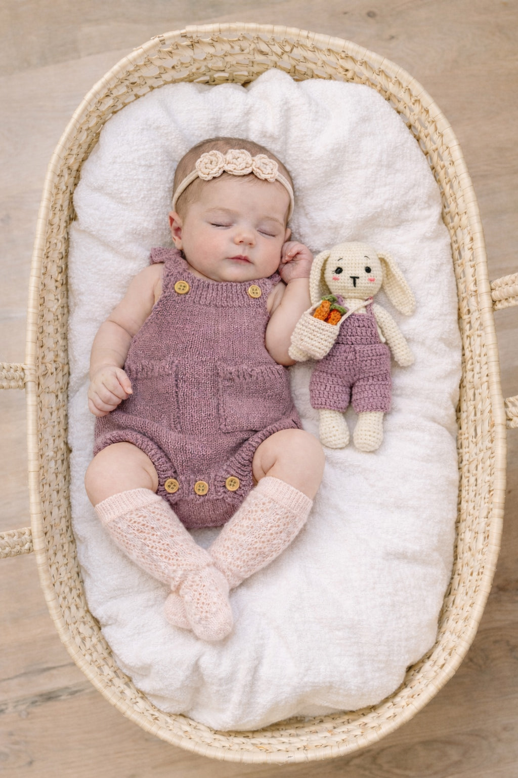 Easter Romper 3pc set | Violet Apricot