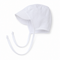 Linen Boys Bonnet with Visor