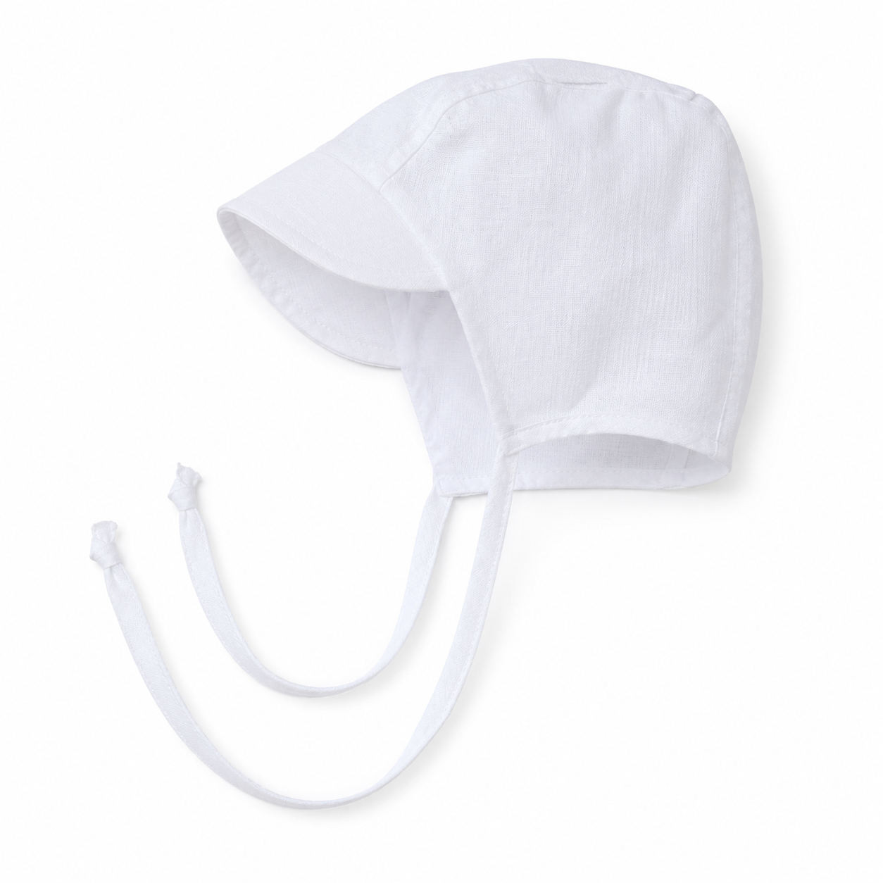 Linen Boys Bonnet with Visor