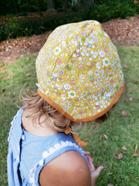 Mustard Floral Bonnet