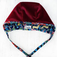 Scarlet Velvet Bonnet