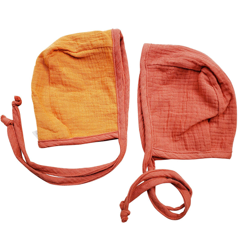 Pumpkin Spice Reversible Bonnet