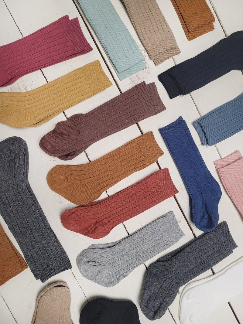 Ribbed Cotton Socks
