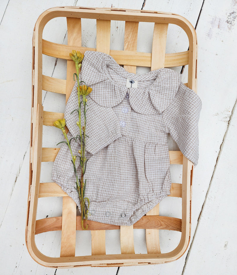 Adalia Gingham Romper
