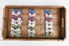 Baby matching bows on nylon | Linen Headband Bows